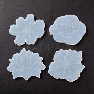 DIY Flower Cup Mat Silicone Molds DIY-E036-08-1