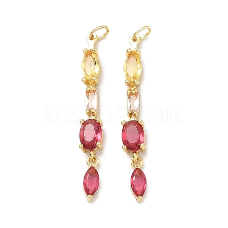 Brass Micro Pave Cubic Zirconia Pendants KK-H259-12C-G01-1