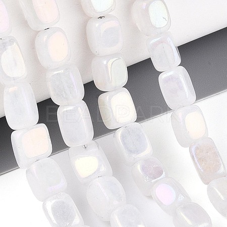 Electroplate Natural Quartz Crystal Beads Strands G-T144-32-1