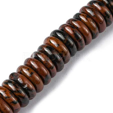 Natural Mahogany Obsidian Beads Strands G-F743-06K-1