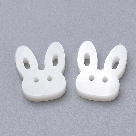 Bunny Natural Freshwater Shell Beads SHEL-T007-18-1