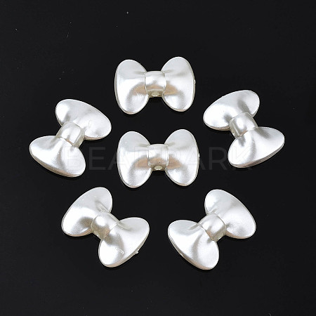 ABS Plastic Imitation Pearl Beads X-OACR-Q182-09-1