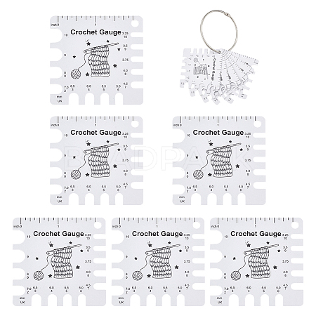 6Pcs PVC Sewing Rulers DIY-NB0012-38D-1