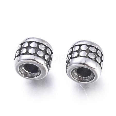 304 Stainless Steel Beads STAS-F243-07AS-1
