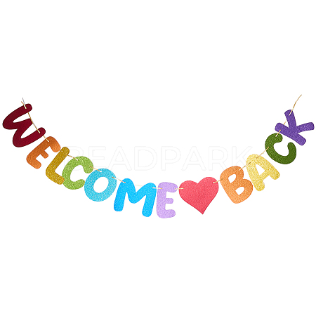 Paper Welcome Back Matter Banner DIY-WH20001-89A-1