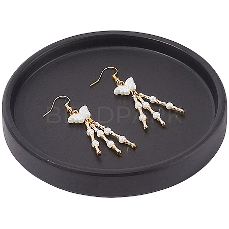 1Pc Flat Round Ceramic Jewelry Display Trays AJEW-BBC0002-49B-1