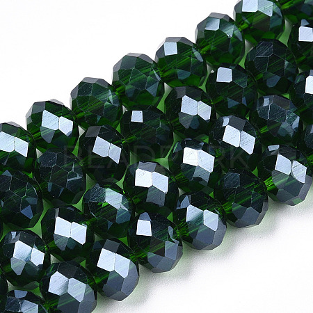 Electroplate Glass Beads Strands EGLA-A034-T4mm-A31-1