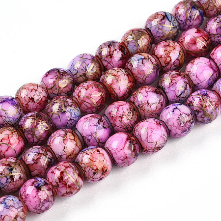 Baking Paint Glass Beads X1-DGLA-N003-8mm-B03-1