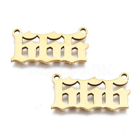 201 Stainless Steel Pendant Links STAS-S110-115G-06-1