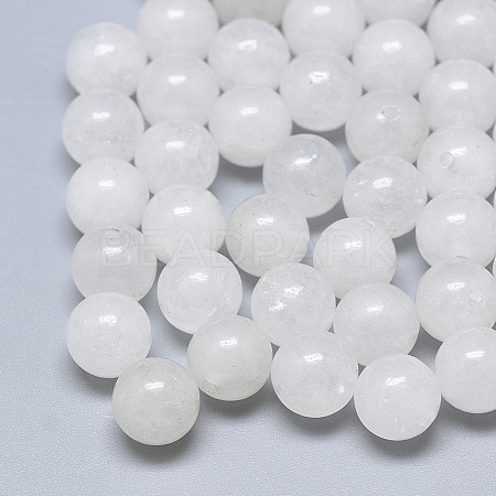 Natural White Jade Beads X-G-T122-25A-10-1