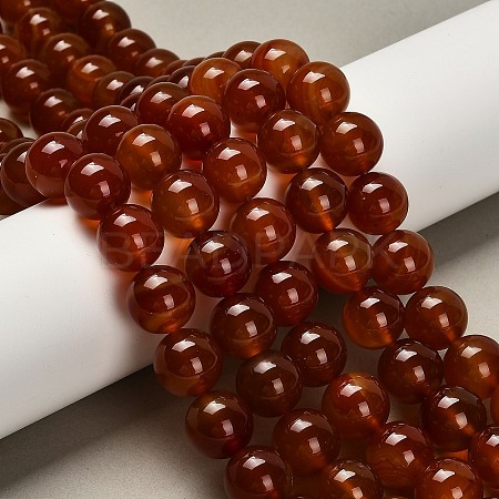 Dyed Natural Carnelian Beads Strands G-G203-10N-14mm-1