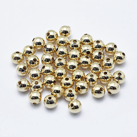 Brass Beads LS-X-KK-G331-52G-5mm-NF-1