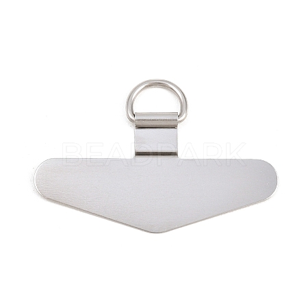 201 Stainless Steel Mobile Phone Tether Tab AJEW-A075-01P-1