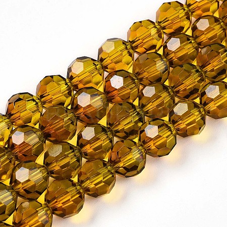 Baking Paint Transparent Glass Beads X1-DGLA-A035-T8mm-A05-1