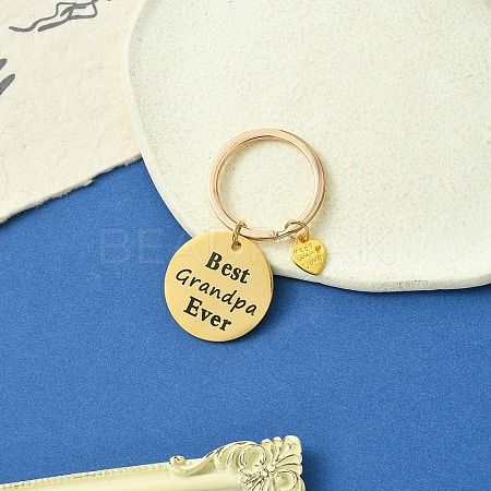 Alloy & 201 Stainless Steel Keychain KEYC-YW00102-04-1