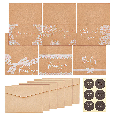 Thanksgiving Day Theme Kraft Paper Gift Card AJEW-WH0041-25-1