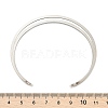 Non-Tarnish 304 Stainless Steel Hollow Open Cuff Bangles for Women BJEW-S155-04P-5
