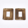 Rubberized Style Acrylic Pendants X-OACR-T011-116A-2