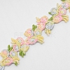 Flower Polyester Trim Ribbon OCOR-WH0057-18E-2