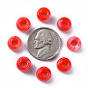 Acrylic European Beads MACR-S375-002B-05-3