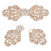 2Sets Alloy Interlocking Clasps FIND-BC0013-45A-1
