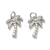 Brass Micro Pave Clear Cubic Zirconia Pendants KK-CBAD9DF-10P-1
