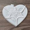 Heart Shaped with Rose Tealight Candle Holder Silicone Molds SIL-Z018-02-4