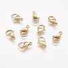 Ion Plating(IP) 304 Stainless Steel Lobster Claw Clasps LS-STAS-P185-15-G-1