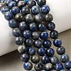 Natural Lapis Lazuli Beads Strands G-A163-07-6mm-1