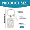1Pc Stainless Steel Keychains KEYC-TADJ0001-08Z-2