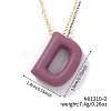 Alloy Initial Pendant Necklaces RS8745-4-1