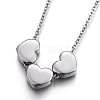 304 Stainless Steel Pendant Necklaces NJEW-O110-03-2