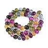 Crackle Transparent Glass Beads Strands GLAA-N074-02B-02-3