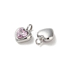 High Polished 304 Stainless Steel Micro Pave Cubic Zirconia Pendants STAS-L022-396A-P-2