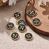 Golden Plated Alloy Charms LS-X-ENAM-S118-02N-5