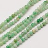 Natural Gemstone Qinghai Jade Round Beads Strands G-A130-3mm-07-1