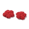 Peach Blossom Handmade Crochet Cotton Ornament Accessories AJEW-WH0326-53B-2