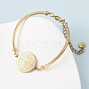 Religion 304 Stainless Steel Link Bracelets for Women LS-BJEW-F524-02A-G-3
