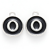 Platinum Plated Alloy Charms X-ENAM-S118-02O-P-1