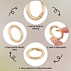 20Pcs Zinc Alloy Spring Gate Rings FIND-SP0004-30G-4