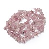 Natural Madagascar Rose Quartz Beads Strands X-G-O187-01-2