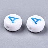 Opaque White Acrylic Beads X-MACR-N012-01-3