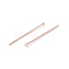 Brass Flat Head Pins KK-WH0058-03B-RG-2