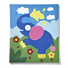 Creative DIY Elephant Pattern Resin Button Art DIY-Z007-43-3