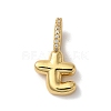 Brass Micro Pave Cubic Zirconia Pendants KK-K345-13T-G-1