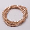 Electroplate Glass Bead Strands GLAA-K016-3x4mm-02PL-2