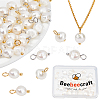 Beebeecraft 40Pcs 2 Style Natural Cultured Freshwater Pearl Charms FIND-BBC0001-03-1