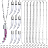 36Pcs 3 Styles Transparent Glass Bottle Pendants GLAA-SC0002-37-1