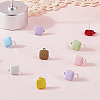 32Pcs 8 Colors Alloy Stud Earring Findings FIND-SC0015-80-7