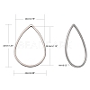 Tarnish Resistant 304 Stainless Steel Linking Rings X-STAS-T047-16C-2